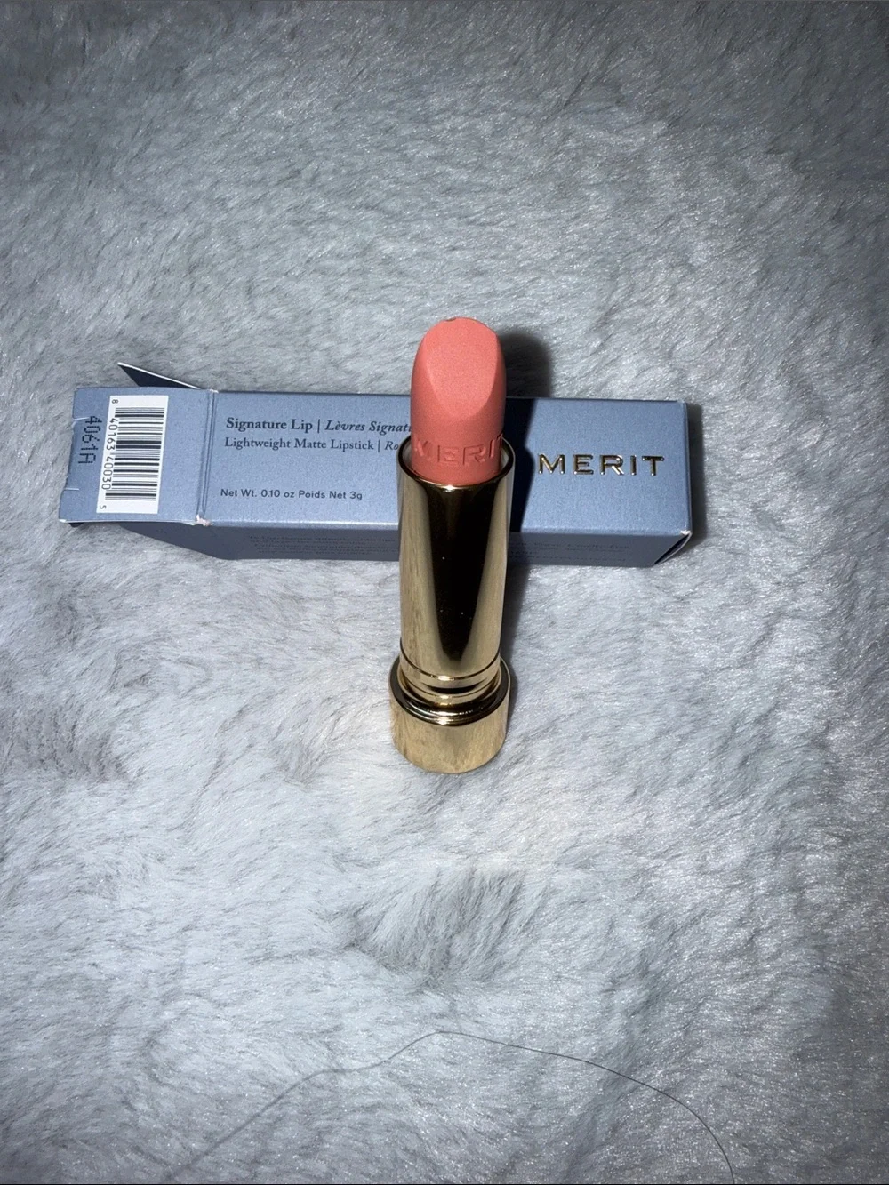 Merit Signature Lip Lightweight Matte Lipstick — Peachy Coral